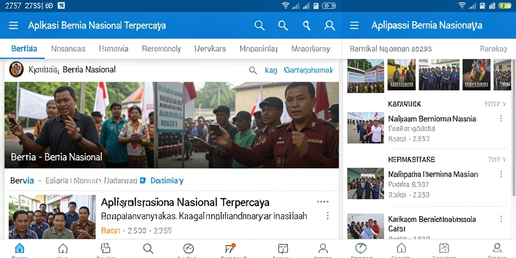 Antarmuka aplikasi 2757 yang informatif dan menarik.
