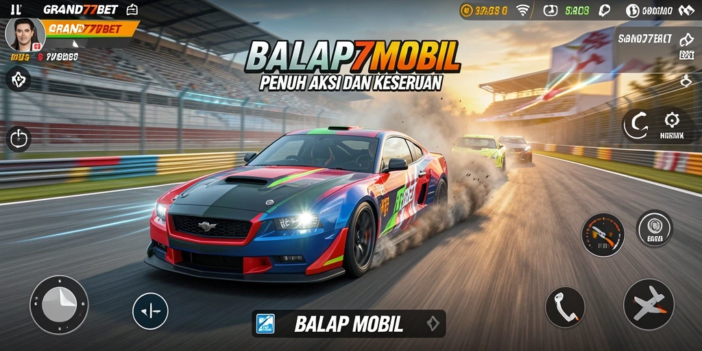 Antarmuka balap yang menarik dan menegangkan dalam GRAND77BET.