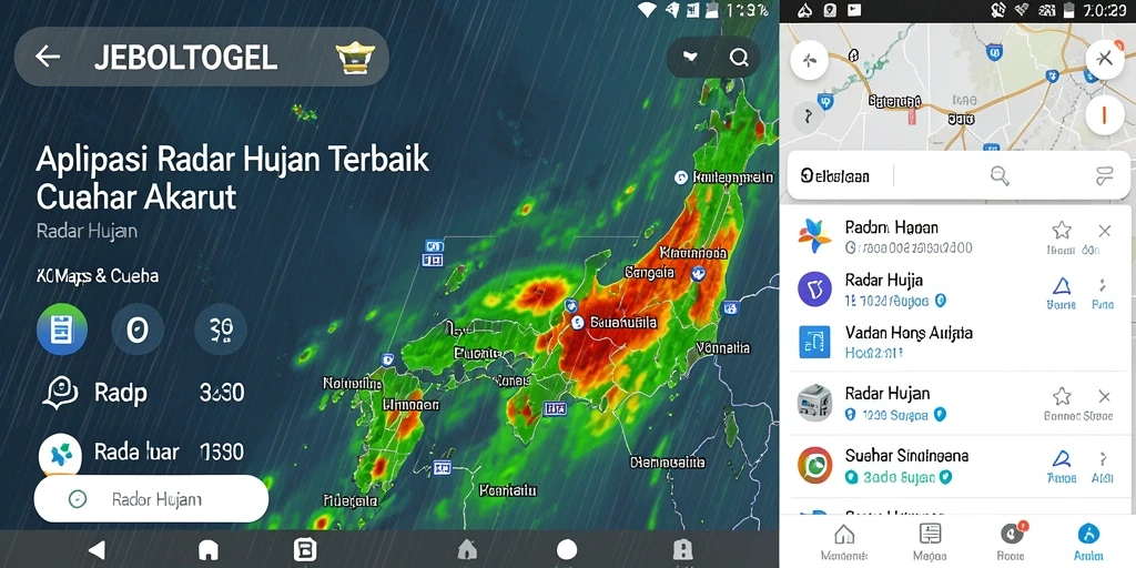 Antarmuka Radar Hujan JEBOLTOGEL yang interaktif dan informatif.