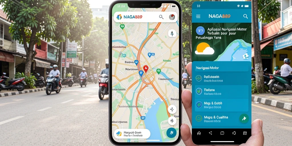 Antarmuka NAGA889 yang intuitif untuk navigasi motor.