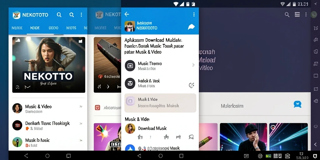 Antarmuka NEKOTOTO yang sederhana untuk Download Musik yang efisien.