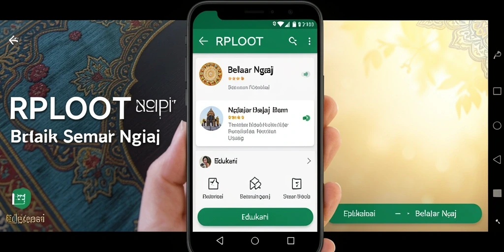 Tampilan antarmuka RPLOOT untuk pembelajaran ngaji yang interaktif.