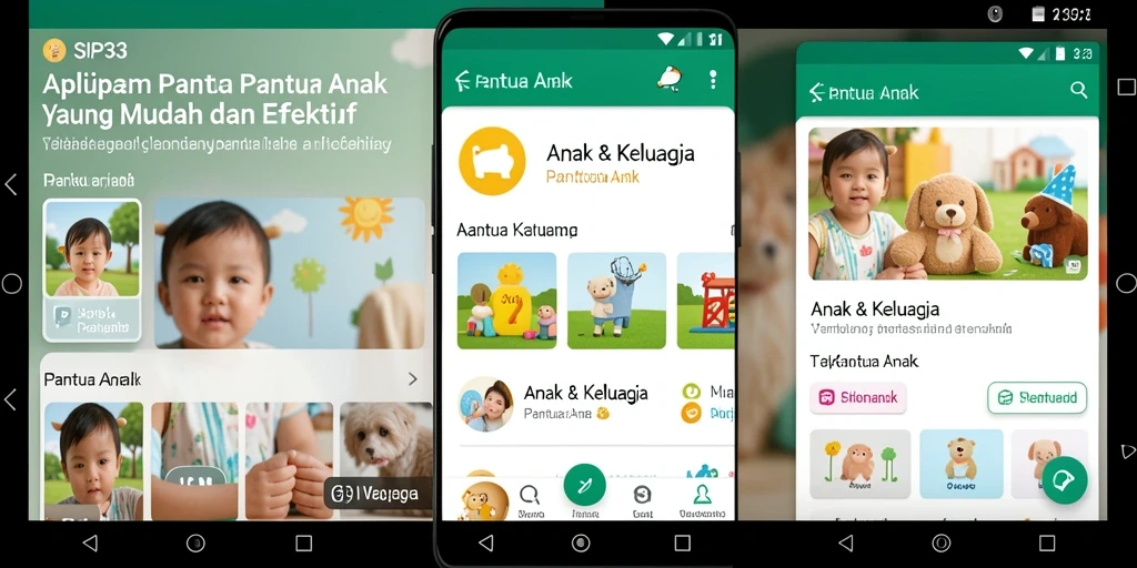 Tampilan antarmuka pengguna SIP33 yang ramah anak untuk pengawasan yang efektif.