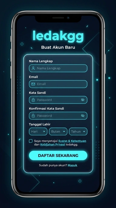 Buat Akun Baru di ledakgg Dengan Mudah